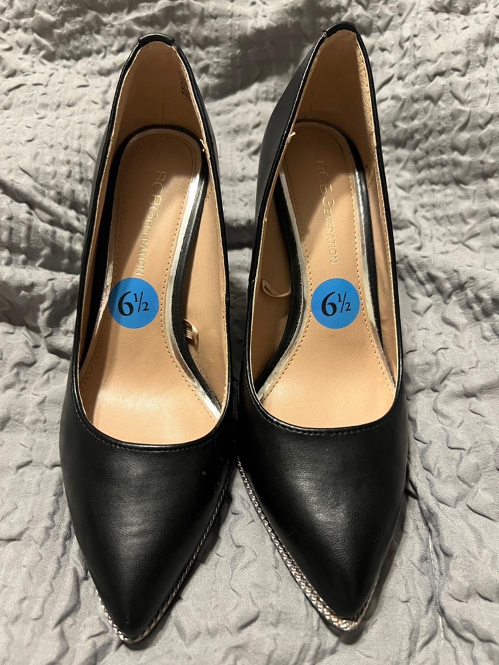 BCBGeneration Black Pointed Toe Pumps